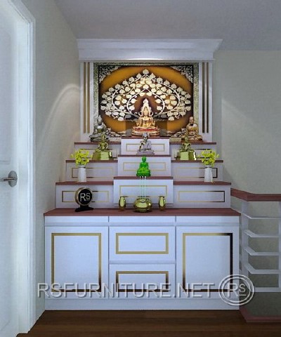 บิ้วอิน ตกแต่ง ห้องพระ บ้านกลางเมือง 3