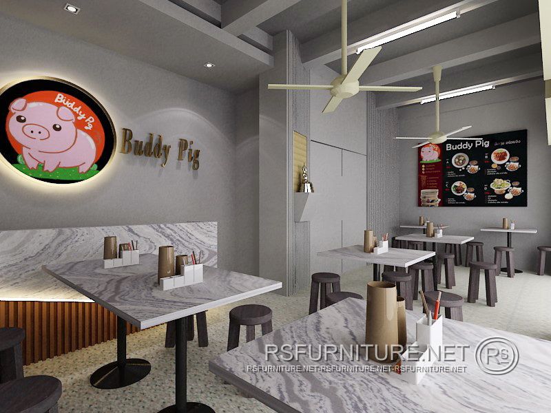 ตกแต่งภายใน บิ้วอิน ร้านอาหาร buddy pig 10