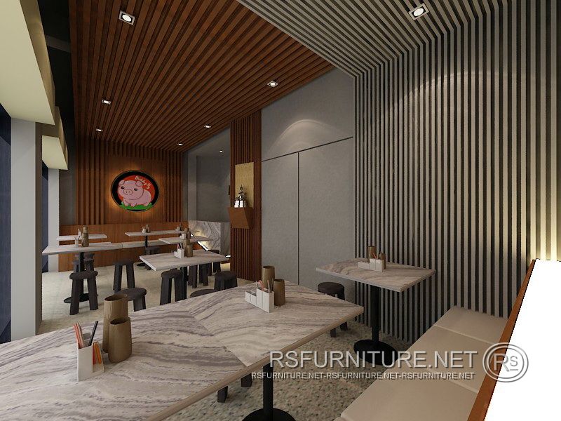 ตกแต่งภายใน บิ้วอิน ร้านอาหาร buddy pig 3