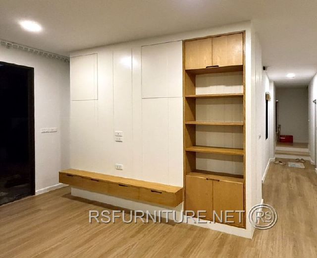 บิวท์อิน ห้องนั่งเล่น ตู้โชว์ ตู้ทีวี 13