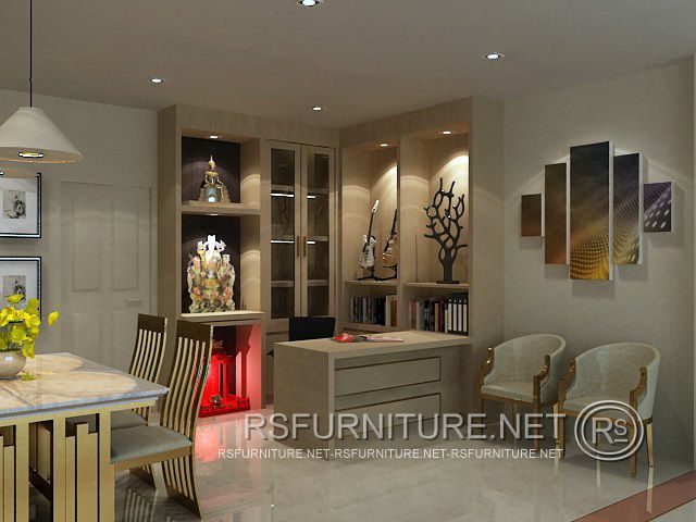 ตกแต่งภายใน ห้องทำงาน โฮมออฟฟิศ บิวท์อิน6 10
