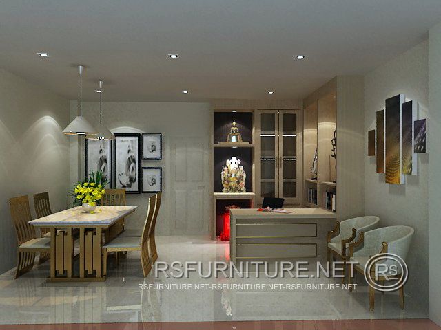 ตกแต่งภายใน ห้องทำงาน โฮมออฟฟิศ บิวท์อิน6 8