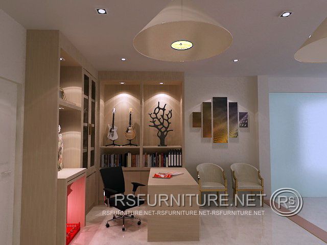ตกแต่งภายใน ห้องทำงาน โฮมออฟฟิศ บิวท์อิน6 9