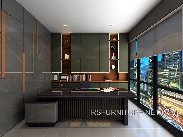 ตกแต่งภายใน ห้องทำงาน โฮมออฟฟิศ บิวท์อิน6 11