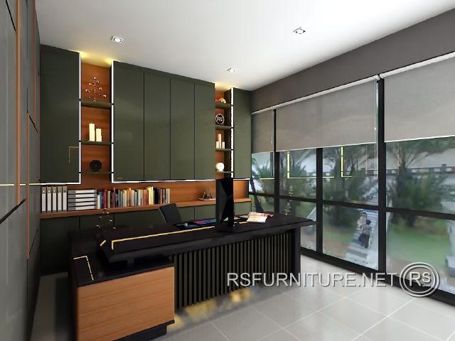 ตกแต่งภายใน ห้องทำงาน โฮมออฟฟิศ บิวท์อิน6 17