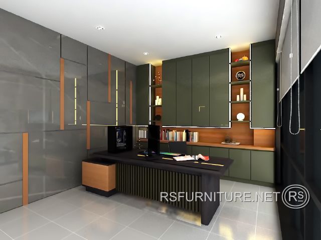 ตกแต่งภายใน ห้องทำงาน โฮมออฟฟิศ บิวท์อิน6 18