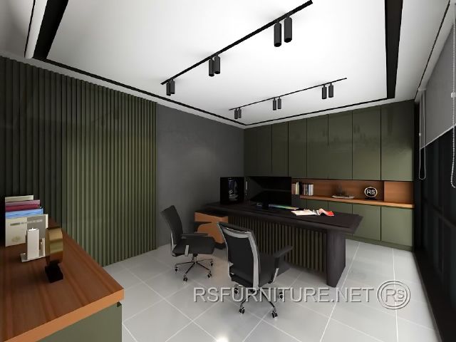 ตกแต่งภายใน ห้องทำงาน โฮมออฟฟิศ บิวท์อิน6 12