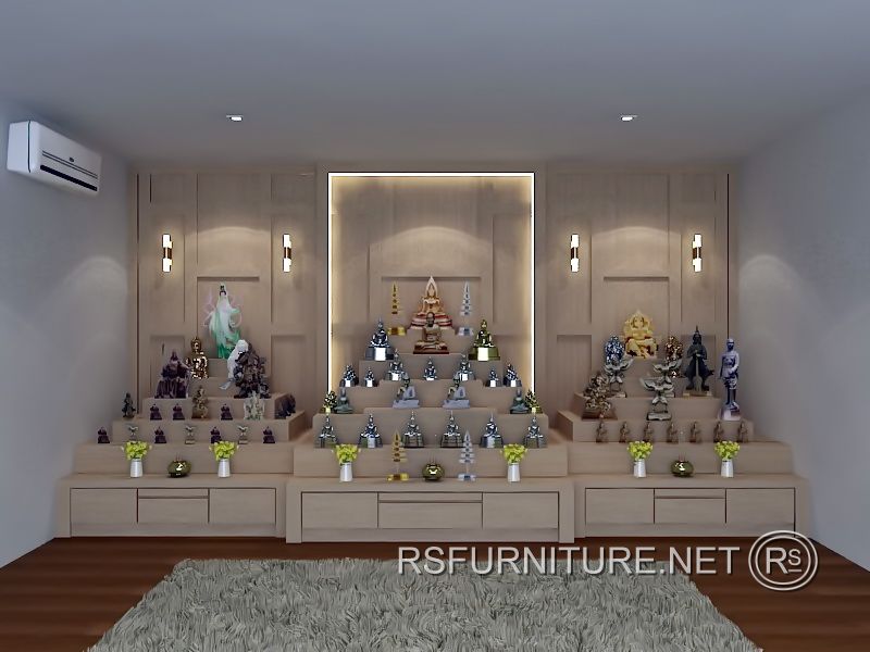 บิ้วอิน ตกแต่ง ห้องพระ พฤกษ์ภิรมย์ ราชพฤกษ์ตัดใหม่ 6