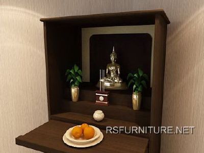 ตู้ประธานตั้งเข้ามุม ตู้วางเจ้าที่ ตู้ตี่จู้เอี๊ยะ ตู้พระ บิวท์อิน 4