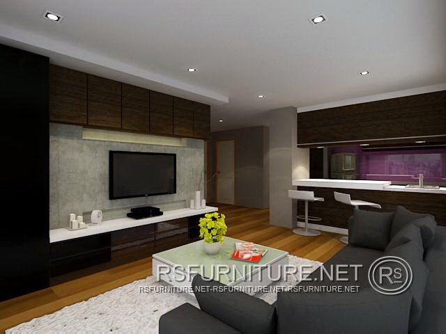 คอนโด Bangkok Horizon ตกแต่งภายใน บิวท์อิน ห้องนอน ห้องนั่งเล่น 2