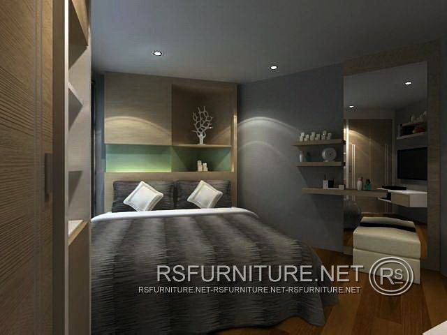 คอนโด Bangkok Horizon ตกแต่งภายใน บิวท์อิน ห้องนอน ห้องนั่งเล่น 9