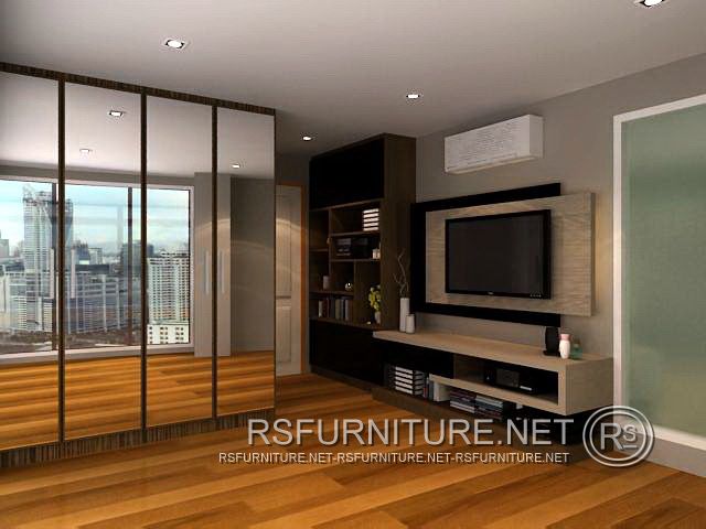 คอนโด Bangkok Horizon ตกแต่งภายใน บิวท์อิน ห้องนอน ห้องนั่งเล่น 20
