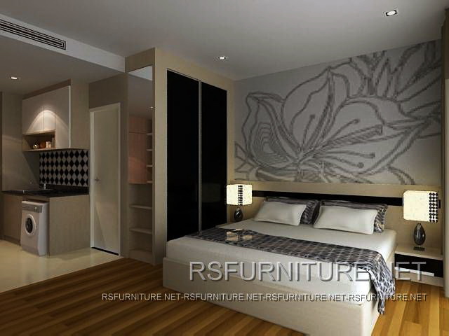 คอนโดโนเบิล ตกแต่งภายใน บิวท์อิน ห้องนอน ห้องนั่งเล่น 7
