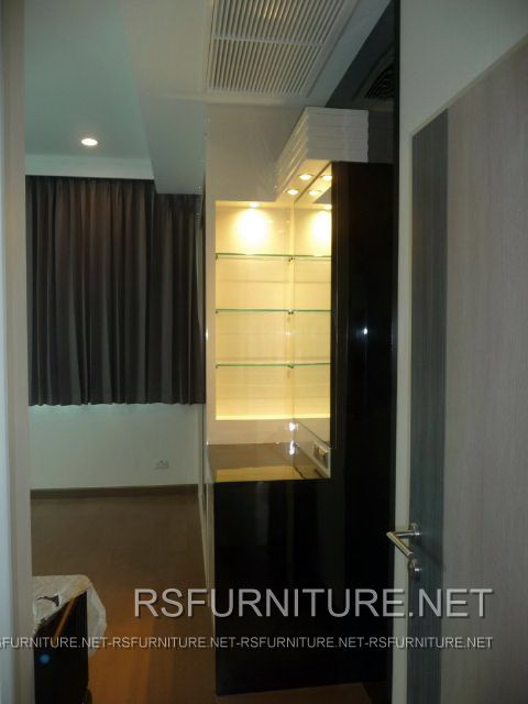 คอนโด ศุภาลัยเอลีท วิลล่าราชเทวี ตกแต่งภายใน บิวท์อิน ห้องนอน ห้องนั่งเล่น 12
