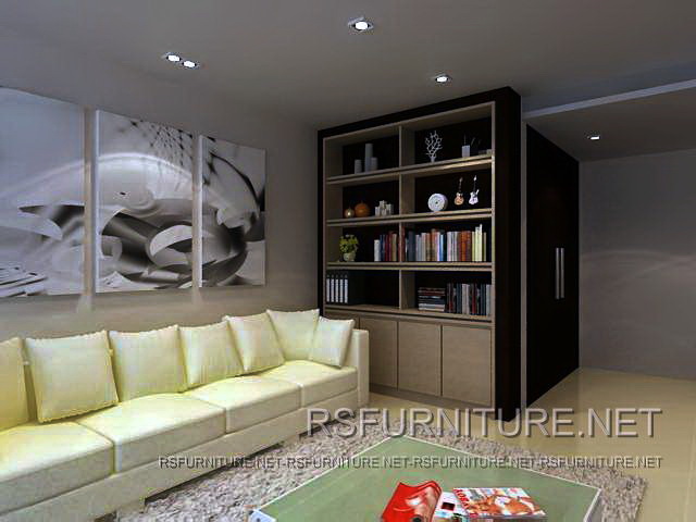 คอนโด เดอะซิกเนเจอร์ เรสซิเดนซ์ ตกแต่งภายใน บิวท์อิน ห้องนอน ห้องนั่งเล่น 3