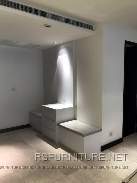 คอนโด เดอะซิกเนเจอร์ เรสซิเดนซ์ ตกแต่งภายใน บิวท์อิน ห้องนอน ห้องนั่งเล่น 12