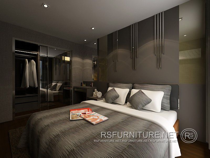 Parkland Phetkasem 56 ตกแต่งภายใน บิ้วอิน คอนโด ห้องนอน ห้องนั่งเล่น 8