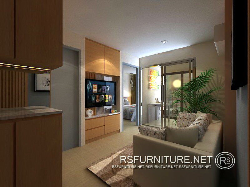 Parkland Phetkasem 56 ตกแต่งภายใน บิ้วอิน คอนโด ห้องนอน ห้องนั่งเล่น 10