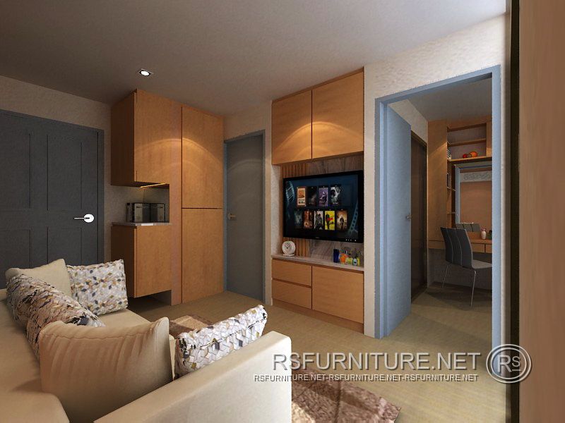 Parkland Phetkasem 56 ตกแต่งภายใน บิ้วอิน ห้องนอน ห้องนั่งเล่น 12
