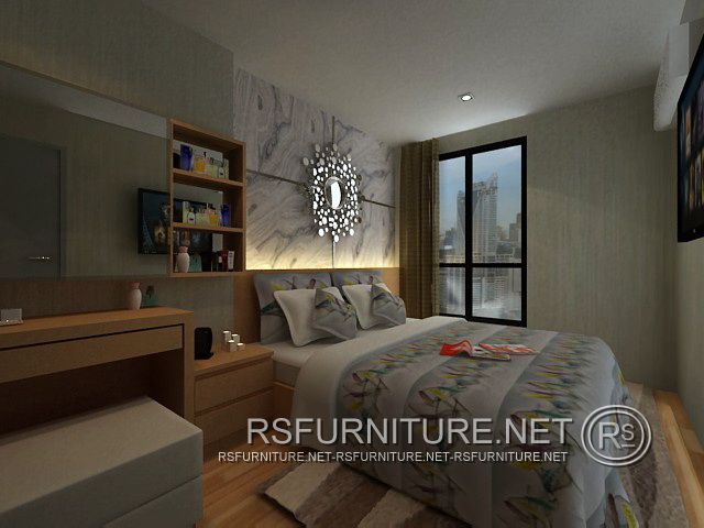 Parkland Phetkasem 56 ตกแต่งภายใน บิ้วอิน ห้องนอน ห้องนั่งเล่น 14