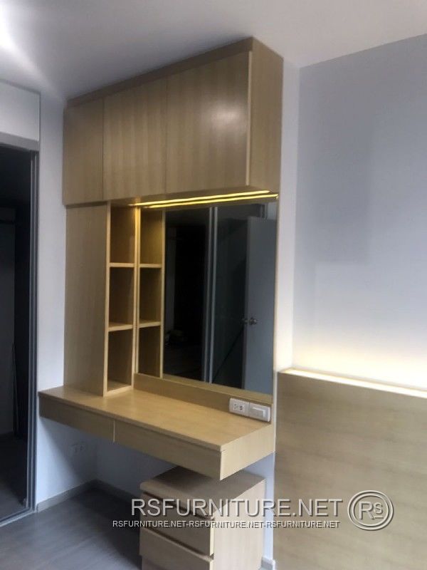 Parkland Phetkasem 56 ตกแต่งภายใน บิ้วอิน คอนโด ห้องนอน ห้องนั่งเล่น 25