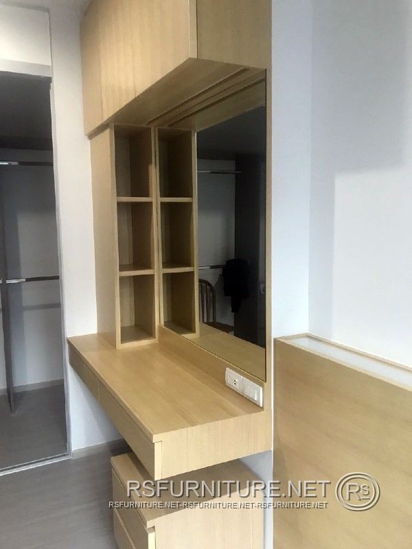 Parkland Phetkasem 56 ตกแต่งภายใน บิ้วอิน คอนโด ห้องนอน ห้องนั่งเล่น 26