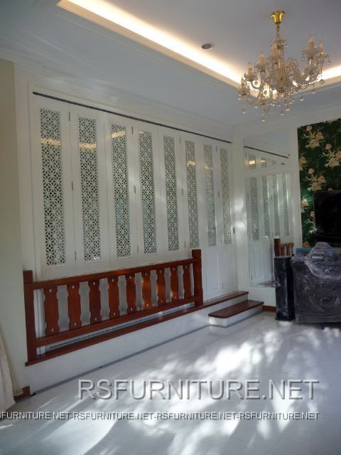 บ้านเดี่ยว ตกแต่งภายใน บิวท์อิน ตู้ทีวี ตู้เสื้อผ้า ตู้โชว์ เฟอร์นิเจอร์ บานเฟี้ยม 7