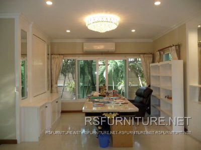 บ้านเดี่ยว ตกแต่งภายใน บิวท์อิน ตู้ทีวี ตู้เสื้อผ้า ตู้โชว์ เฟอร์นิเจอร์ บานเฟี้ยม 11