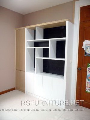 บ้านเดี่ยว ตกแต่งภายใน บิวท์อิน ตู้ทีวี ตู้เสื้อผ้า ตู้โชว์ เฟอร์นิเจอร์ บานเฟี้ยม 24