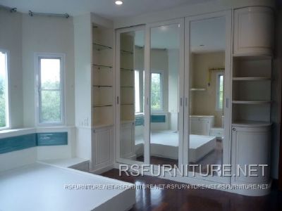 บ้านเดี่ยว ตกแต่งภายใน บิวท์อิน ตู้ทีวี ตู้เสื้อผ้า ตู้โชว์ เฟอร์นิเจอร์ บานเฟี้ยม 61