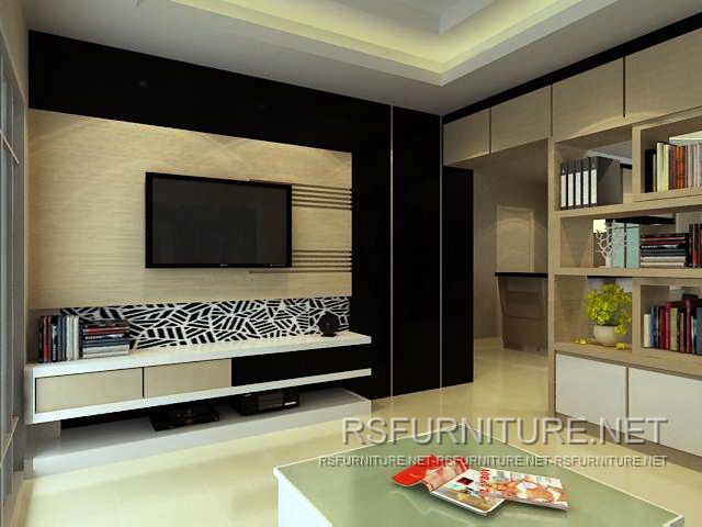 บ้านเดี่ยว ตกแต่งภายใน บิวท์อิน ตู้ทีวี ตู้เสื้อผ้า ตู้โชว์ เฟอร์นิเจอร์ ตู้พระ 3