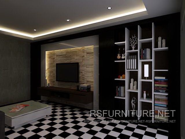 บ้านเดี่ยว ตกแต่งภายใน บิวท์อิน ตู้ทีวี ตู้เสื้อผ้า ตู้โชว์ เฟอร์นิเจอร์ ตู้พระ 16