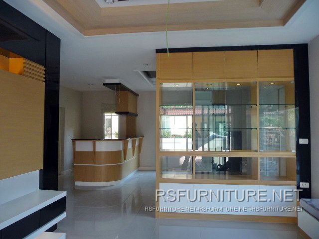 บ้านเดี่ยว ตกแต่งภายใน บิวท์อิน ตู้ทีวี ตู้เสื้อผ้า ตู้โชว์ เฟอร์นิเจอร์ ตู้พระ 9