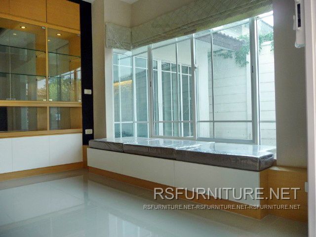 บ้านเดี่ยว ตกแต่งภายใน บิวท์อิน ตู้ทีวี ตู้เสื้อผ้า ตู้โชว์ เฟอร์นิเจอร์ ตู้พระ 13