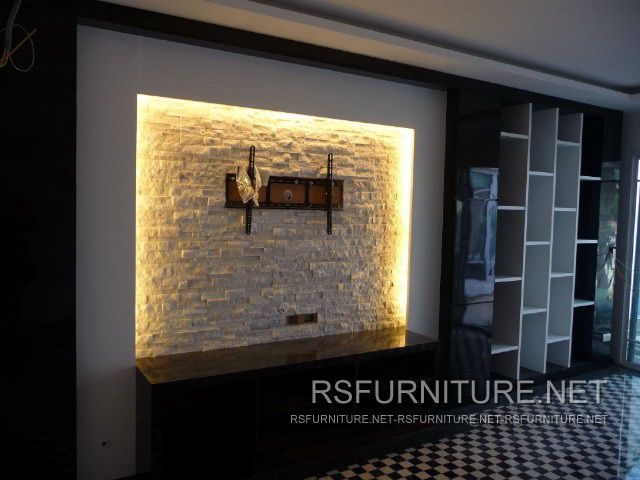 บ้านเดี่ยว ตกแต่งภายใน บิวท์อิน ตู้ทีวี ตู้เสื้อผ้า ตู้โชว์ เฟอร์นิเจอร์ ตู้พระ 19