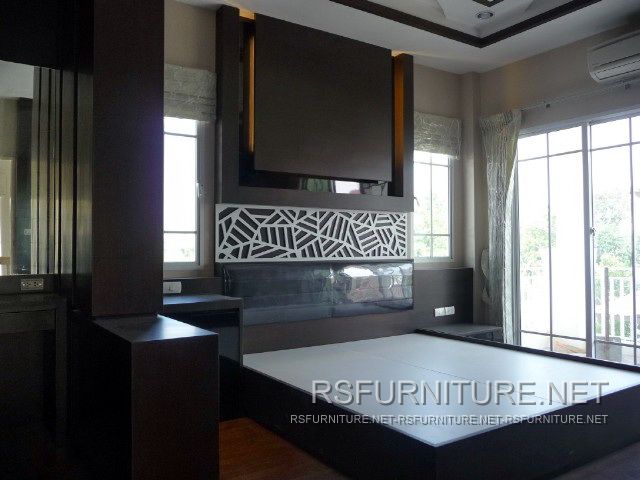 บ้านเดี่ยว ตกแต่งภายใน บิวท์อิน ตู้ทีวี ตู้เสื้อผ้า ตู้โชว์ เฟอร์นิเจอร์ ตู้พระ 29