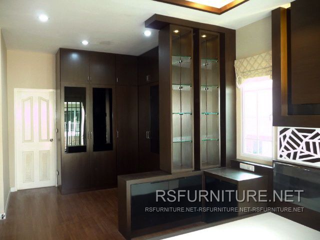 บ้านเดี่ยว ตกแต่งภายใน บิวท์อิน ตู้ทีวี ตู้เสื้อผ้า ตู้โชว์ เฟอร์นิเจอร์ ตู้พระ 32