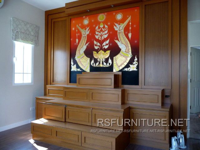 บ้านเดี่ยว ตกแต่งภายใน บิวท์อิน ตู้ทีวี ตู้เสื้อผ้า ตู้โชว์ เฟอร์นิเจอร์ ตู้พระ 37