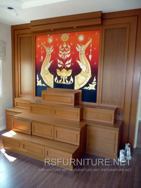 บ้านเดี่ยว ตกแต่งภายใน บิวท์อิน ตู้ทีวี ตู้เสื้อผ้า ตู้โชว์ เฟอร์นิเจอร์ ตู้พระ 38