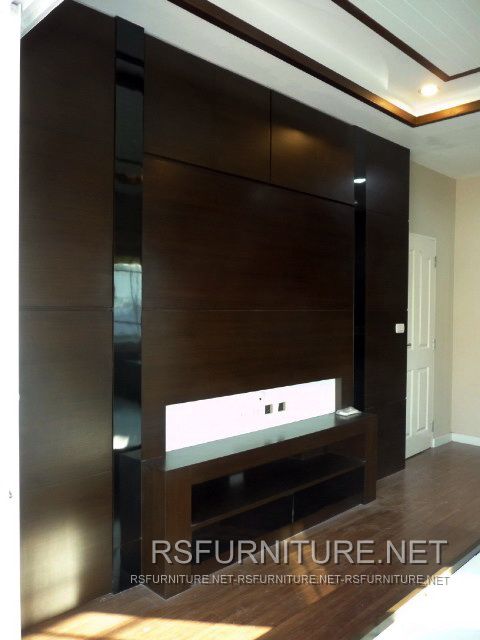 บ้านเดี่ยว ตกแต่งภายใน บิวท์อิน ตู้ทีวี ตู้เสื้อผ้า ตู้โชว์ เฟอร์นิเจอร์ ตู้พระ 33