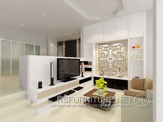 บ้านเดี่ยวบางบัวทอง ตกแต่งภายใน บิวท์อิน ห้องนอน ห้องนั่งเล่น ห้องพระ ห้องดูหนัง 2