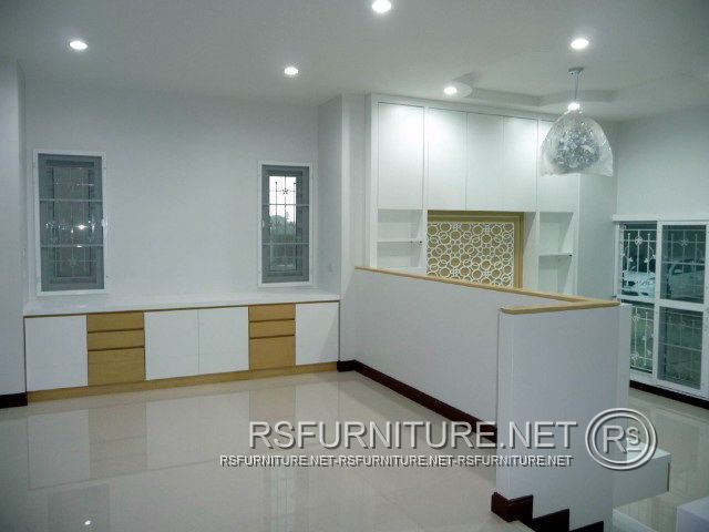 บ้านเดี่ยวบางบัวทอง ตกแต่งภายใน บิวท์อิน ห้องนอน ห้องนั่งเล่น ห้องพระ ห้องดูหนัง 14