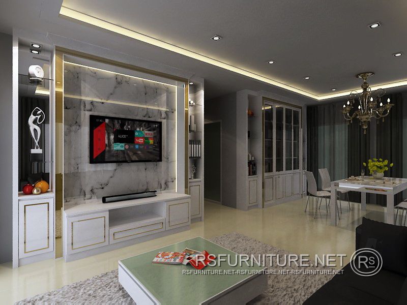 บ้านเดี่ยวแกรนดิโอ ตกแต่งภายใน บิ้วอิน ห้องนอน ห้องนั่งเล่น ห้องรับแขก ห้องอาหาร 1