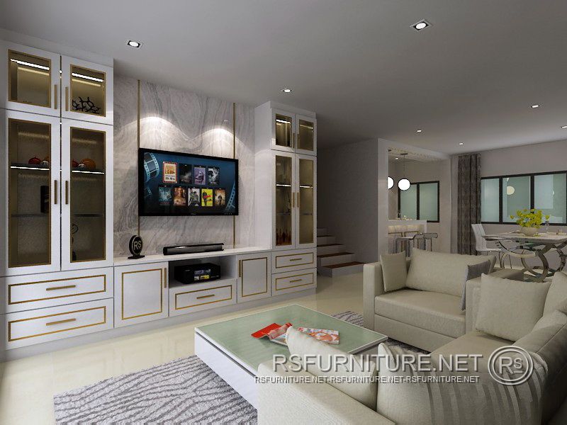 บ้านเดี่ยว เซนโทร ตกแต่งภายใน บิ้วอิน ห้องนอน ห้องนั่งเล่น ห้องรับแขก ตู้เสื้อผ้า โต๊ะเครื่องแป้ง ห้องพระ 7