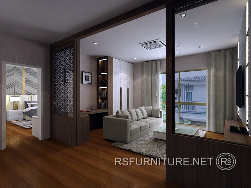 บ้านเดี่ยว บางกอกบูเลอวาร์ด ตกแต่งภายใน บิวท์อิน ห้องนอน ห้องรับแขก ห้องทำงาน ห้องนั่งเล่น 10