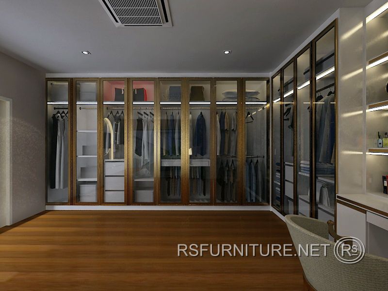 บ้านเดี่ยว บางกอกบูเลอวาร์ด ตกแต่งภายใน บิวท์อิน ห้องนอน ตู้เสื้อผ้า โต๊ะเครื่องแป้ง 6