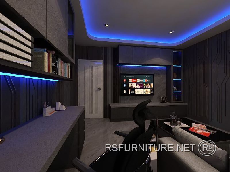 บ้านเดี่ยว พฤกษ์ลดา2 ตกแต่งภายใน บิ้วท์อิน ห้องคาราโอเกะ ห้องนั่งเล่น 3