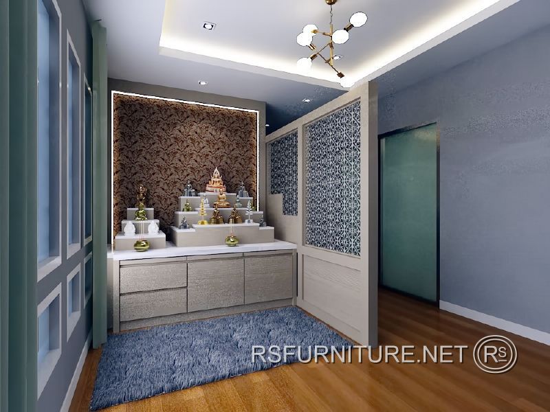 บ้านเดี่ยว พฤกษ์ลดา2 ตกแต่งภายใน บิ้วท์อิน ห้องพระ 3