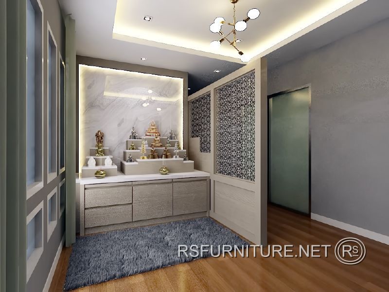 บ้านเดี่ยว พฤกษ์ลดา2 ตกแต่งภายใน บิ้วท์อิน ห้องพระ 4