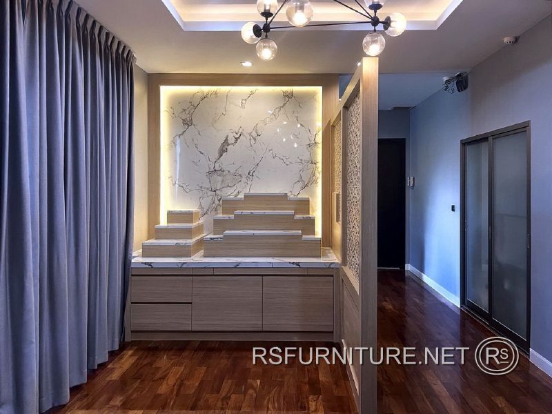 บ้านเดี่ยว พฤกษ์ลดา2 ตกแต่งภายใน บิ้วท์อิน ห้องพระ 6